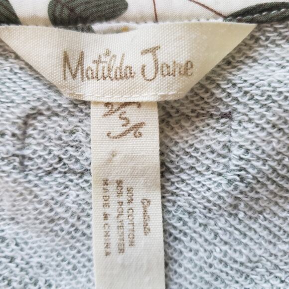 Matilda Jane Vest Green Marled Sweater Sleeveless Button Front Shawl Collar Sz S - Picture 13 of 15